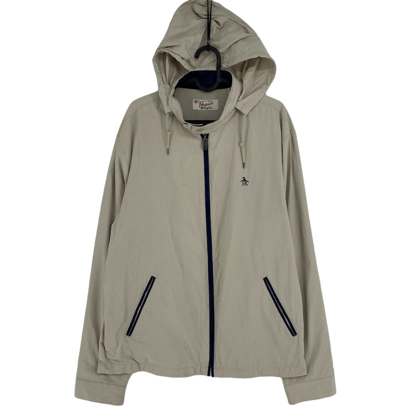 Penguin Beige Hooded Jacket Size L