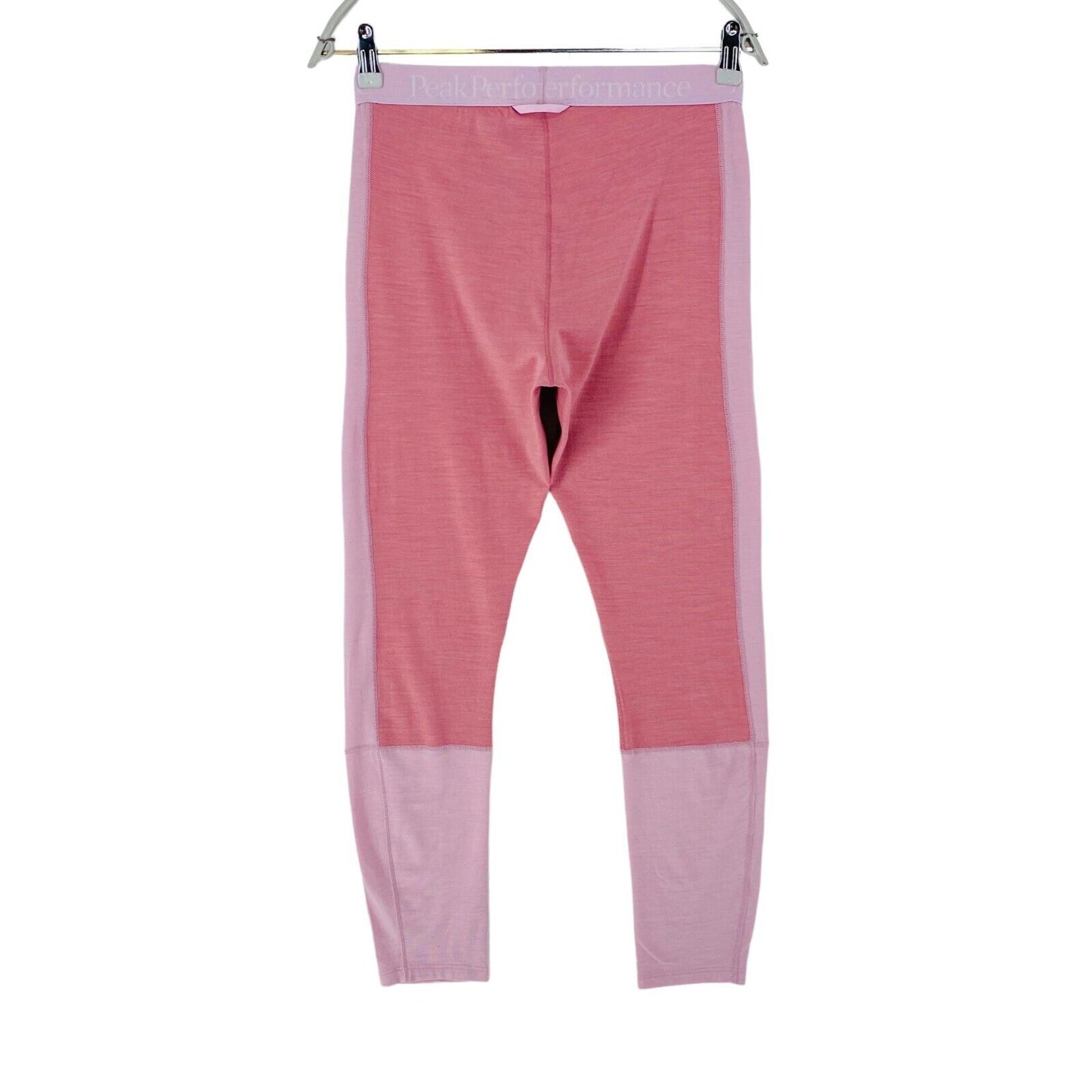 Peak Performance Women Pink MAGIC LONG JOHN Wool Blend Base Layer Trousers M