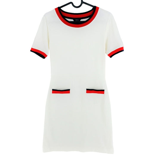 GANT White Jersey Crew Neck Dress Size S