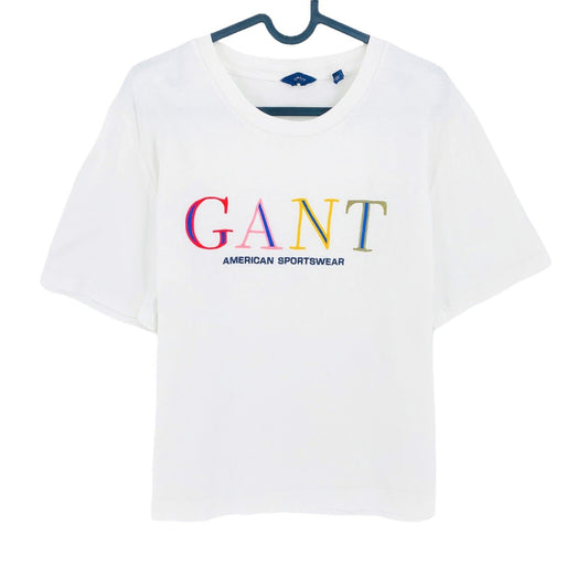 GANT White Sports Crew Neck T Shirt Size M