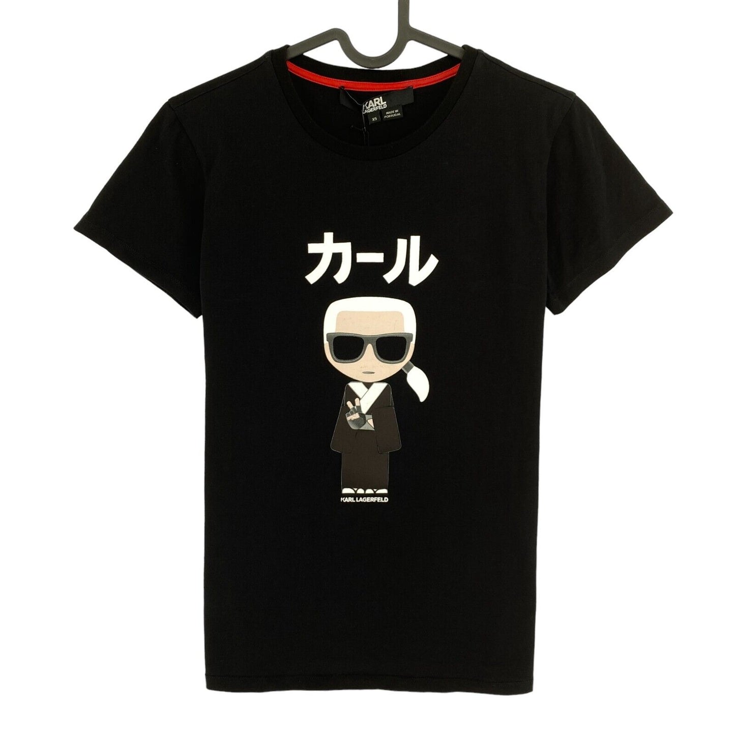 Karl Lagerfeld Black Karl Crew Neck T Shirt Size XS