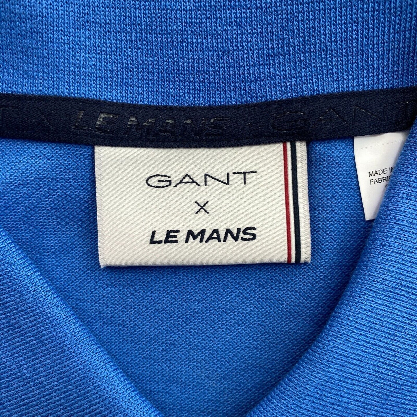 GANT x LE MANS Blaues LM Pique Rugger Poloshirt Größe M XL 2XL