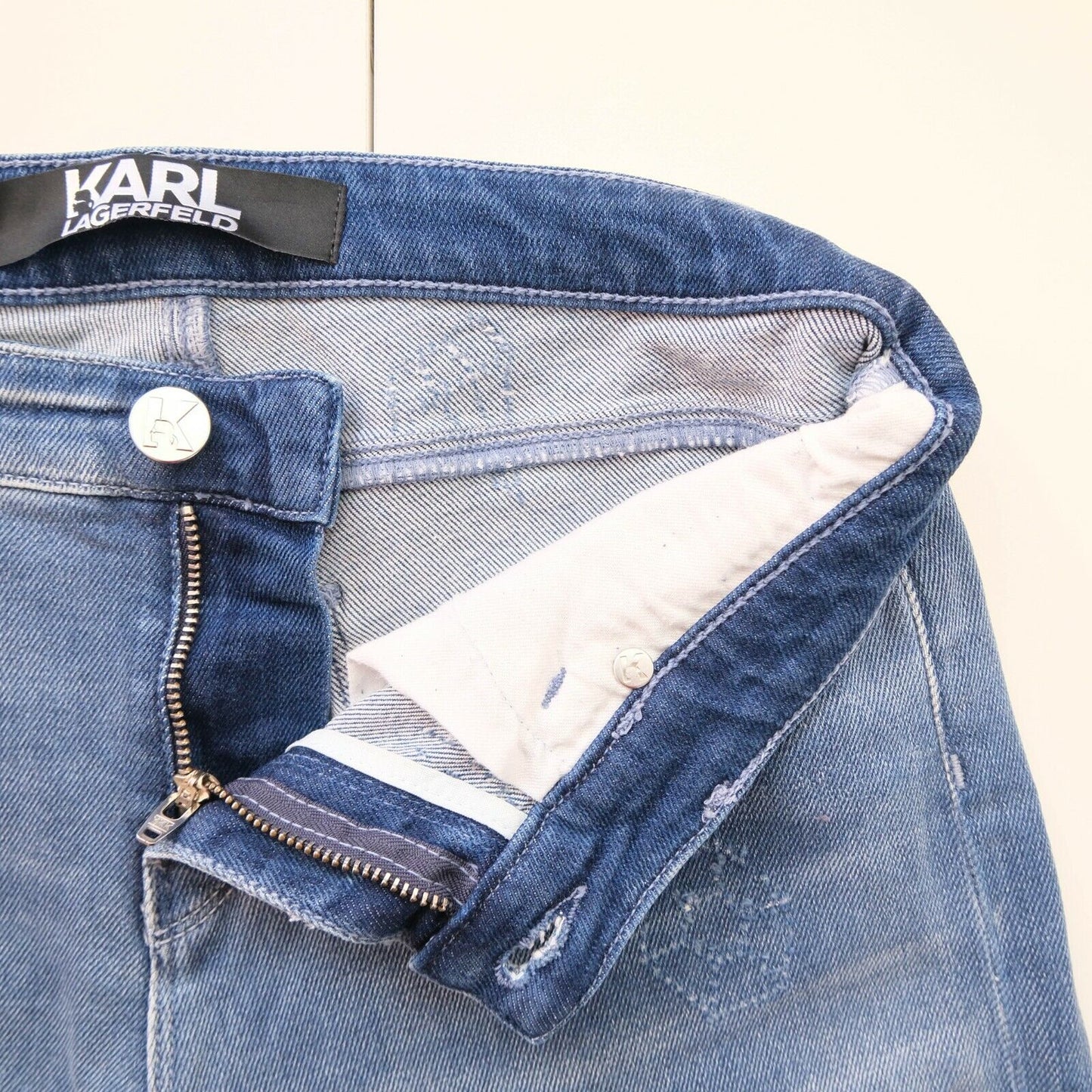 KARL LAGERFELD Jean skinny bleu clair Taille 25