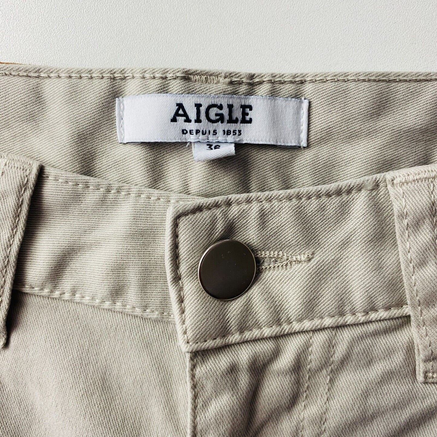 AIGLE Women Grey Regular Straight Fit Jeans Size EUR 36 UK 8 W26