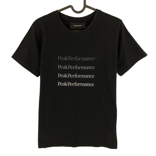 Peak Performance Black Ground Logo T Shirt Size S