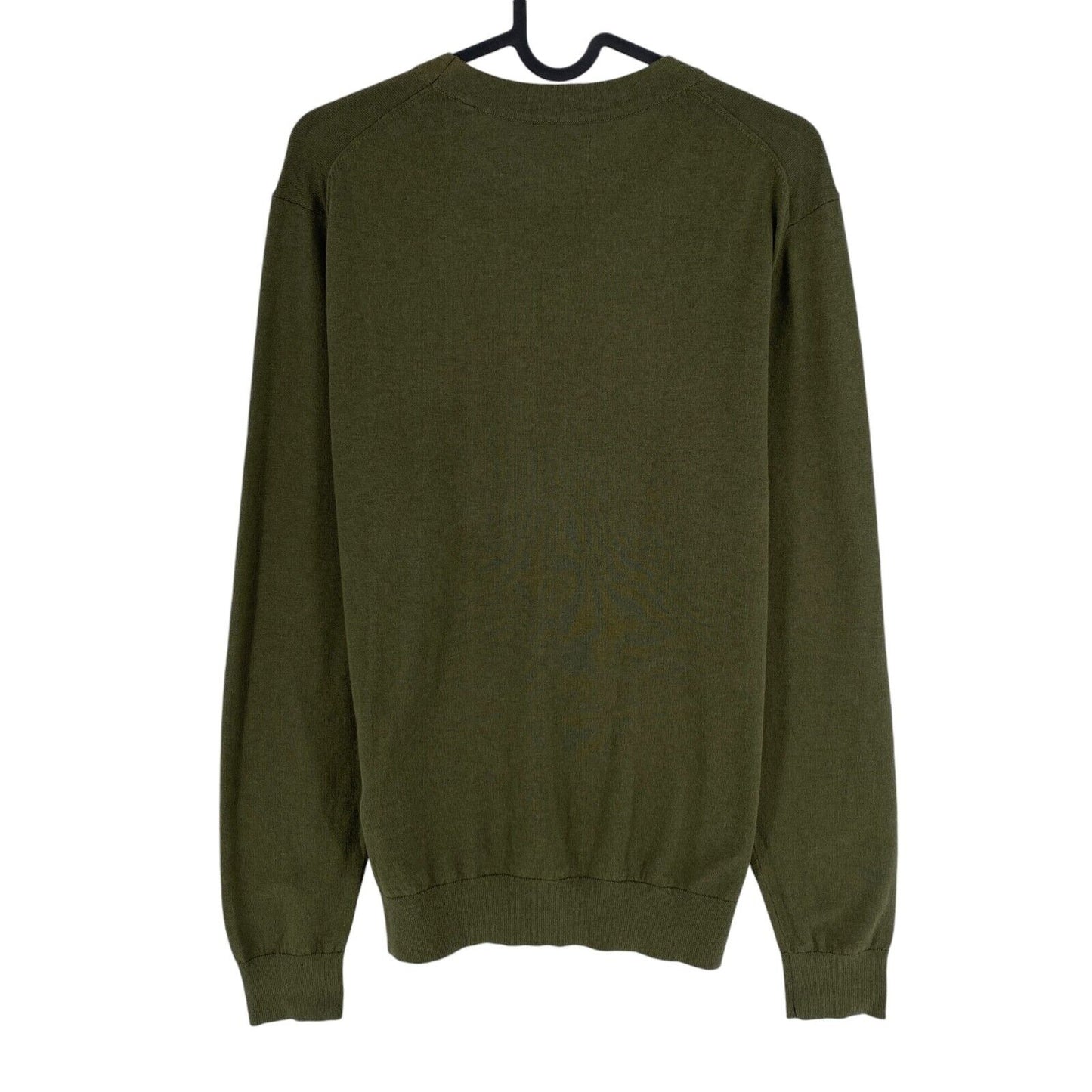 GANT Men Green Cotton Cashmere Crew Neck Sweater Jumper Size S