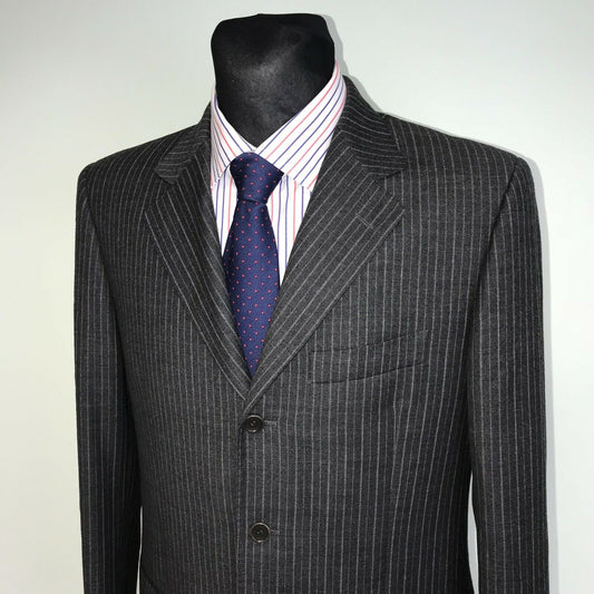 Maurizio Baldassari Veste blazer en laine italienne grise Taille EUR 50 US/UK 40