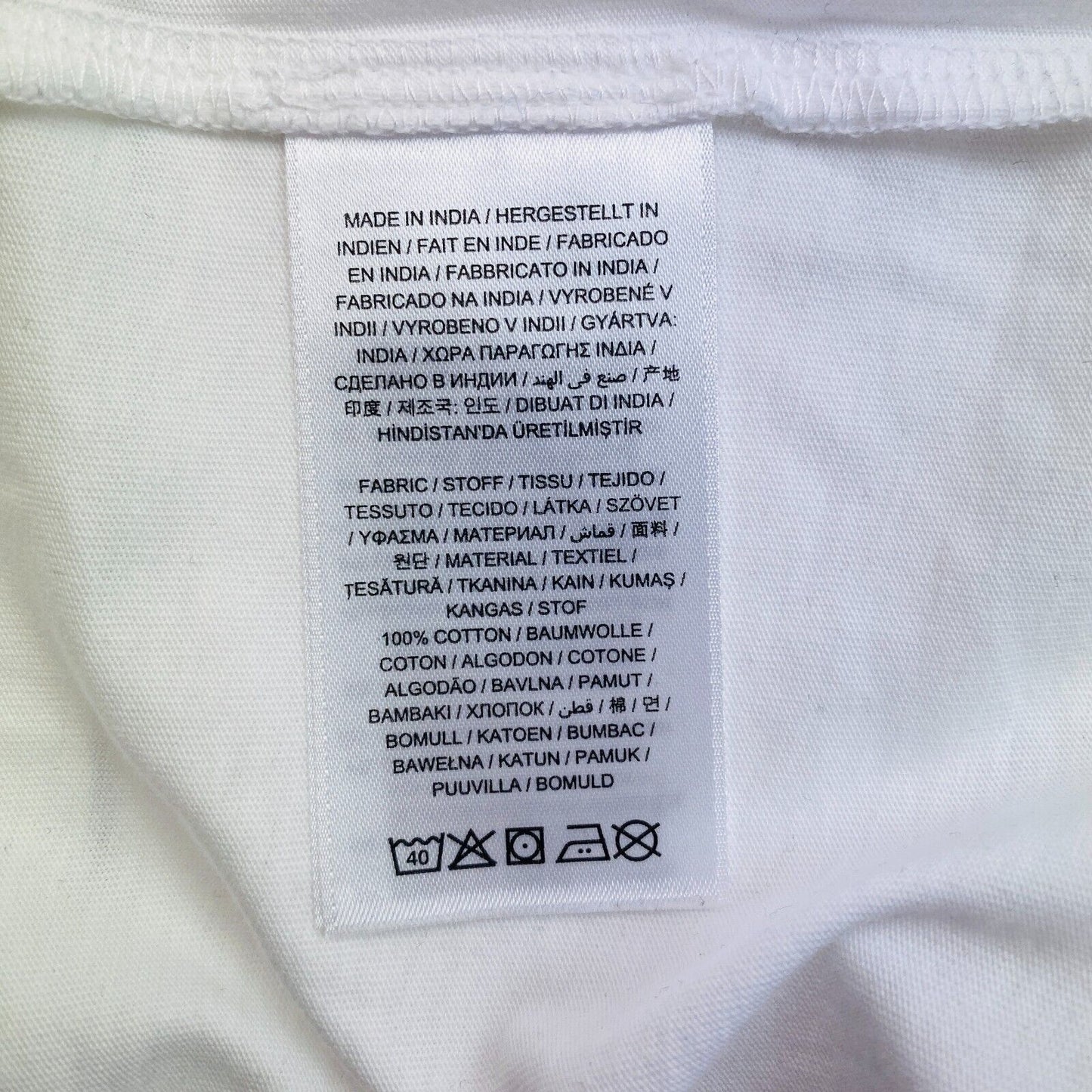 GANT Women White Tag SS Crew Neck T Shirt Size L