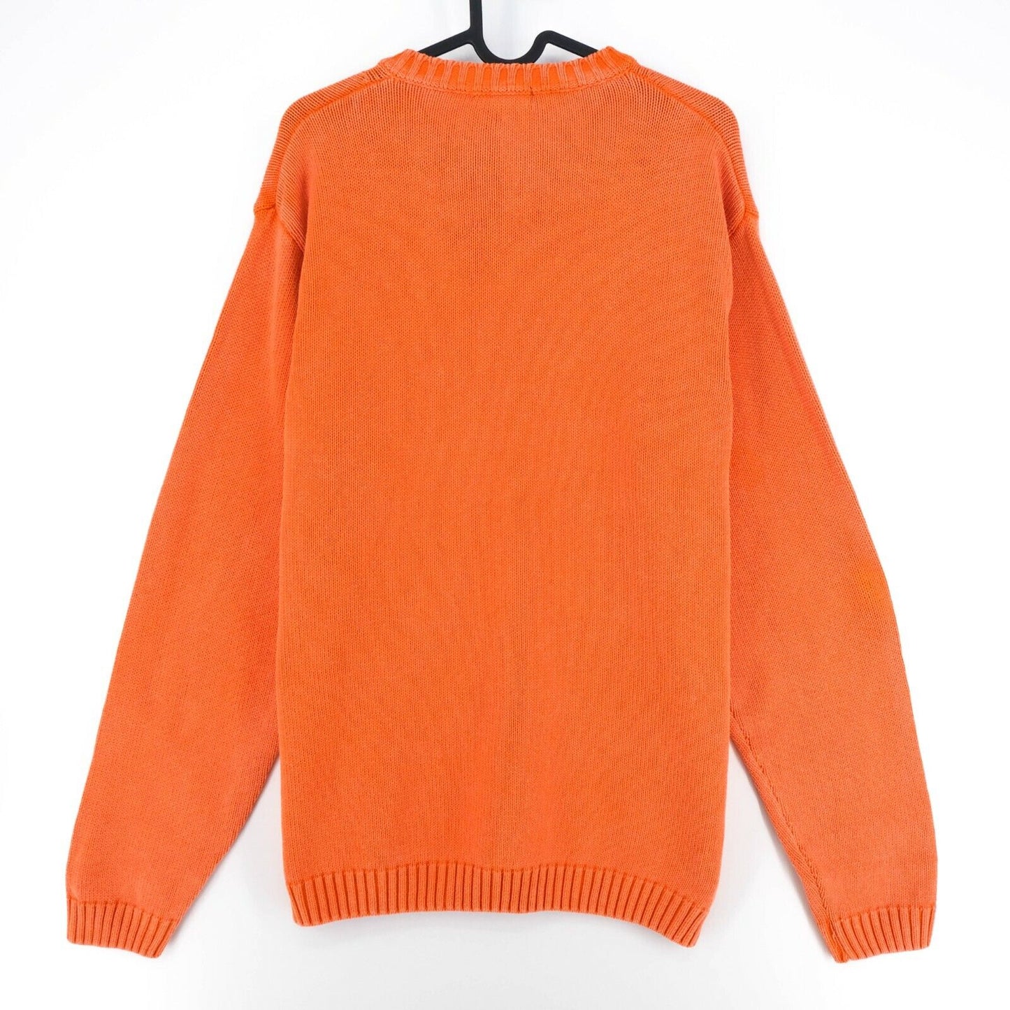 GANT Orange Cotton V Neck Sweater Pullover Jumper Size L