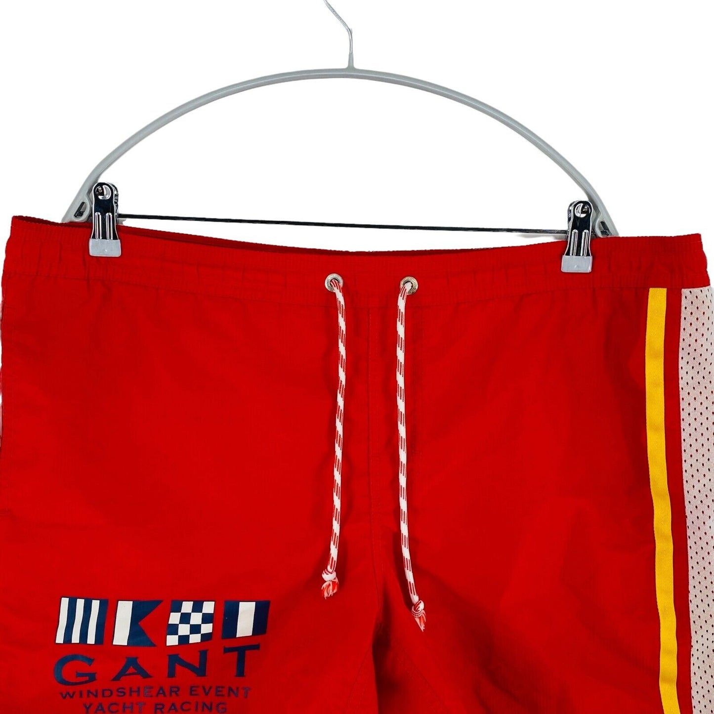 GANT WINDSHEAR EVENT YACH RACING Red Swimwear Swimming Trunks Shorts Size L W40