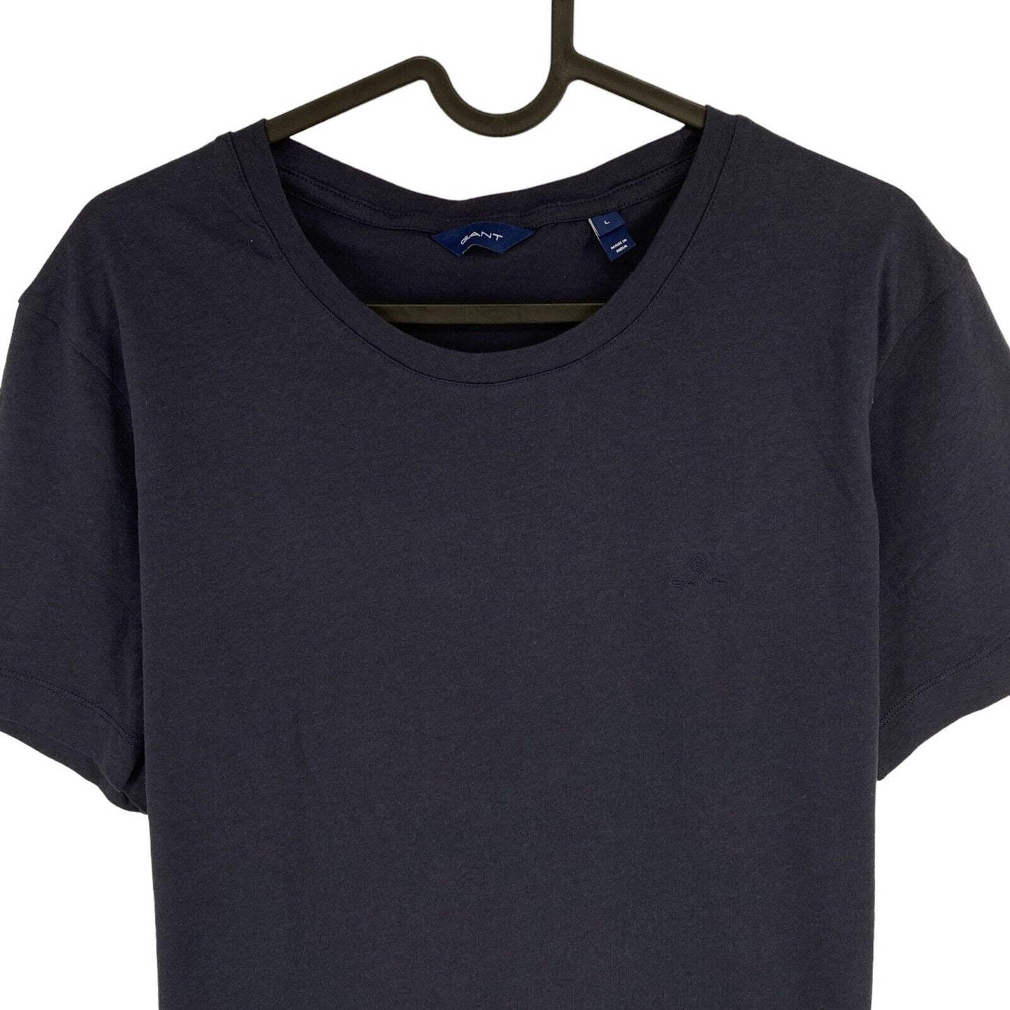 GANT Women Navy Blue Original Crew Neck Short Sleeves T Shirt Size L