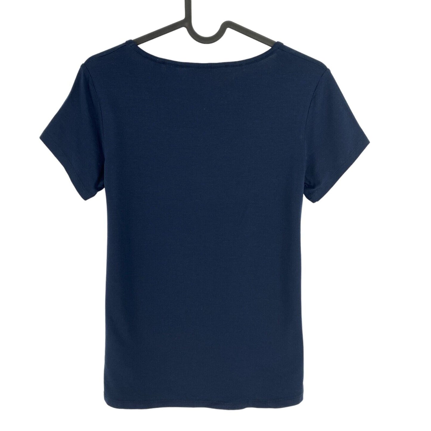 GANT T-shirt de luxe à col rond bleu marine taille XS