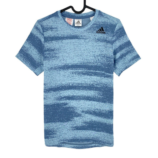 Adidas Climalite Youth Boys Blue Gradient Crew Neck T Shirt Size 11 - 12 Years