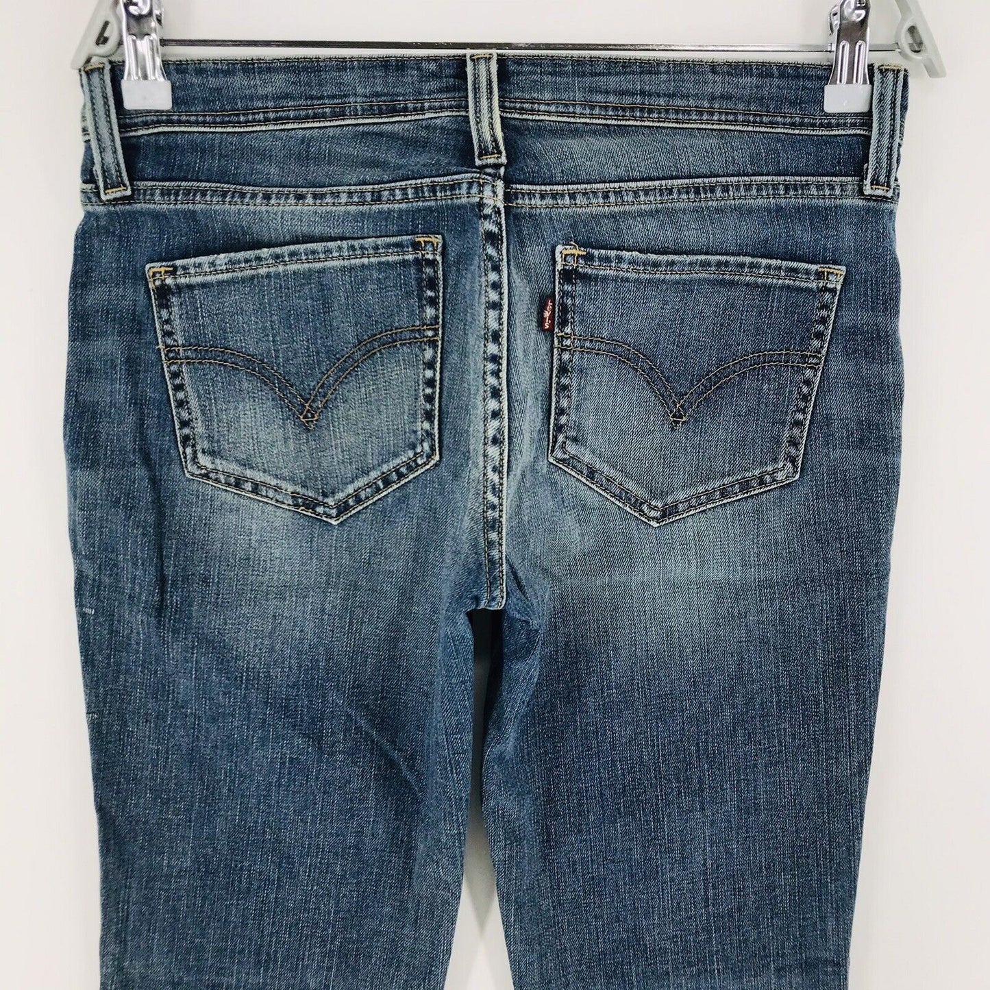 Vintage Levi's Women Blue Stretch Regular Straight Fit Jeans Size W28 L32