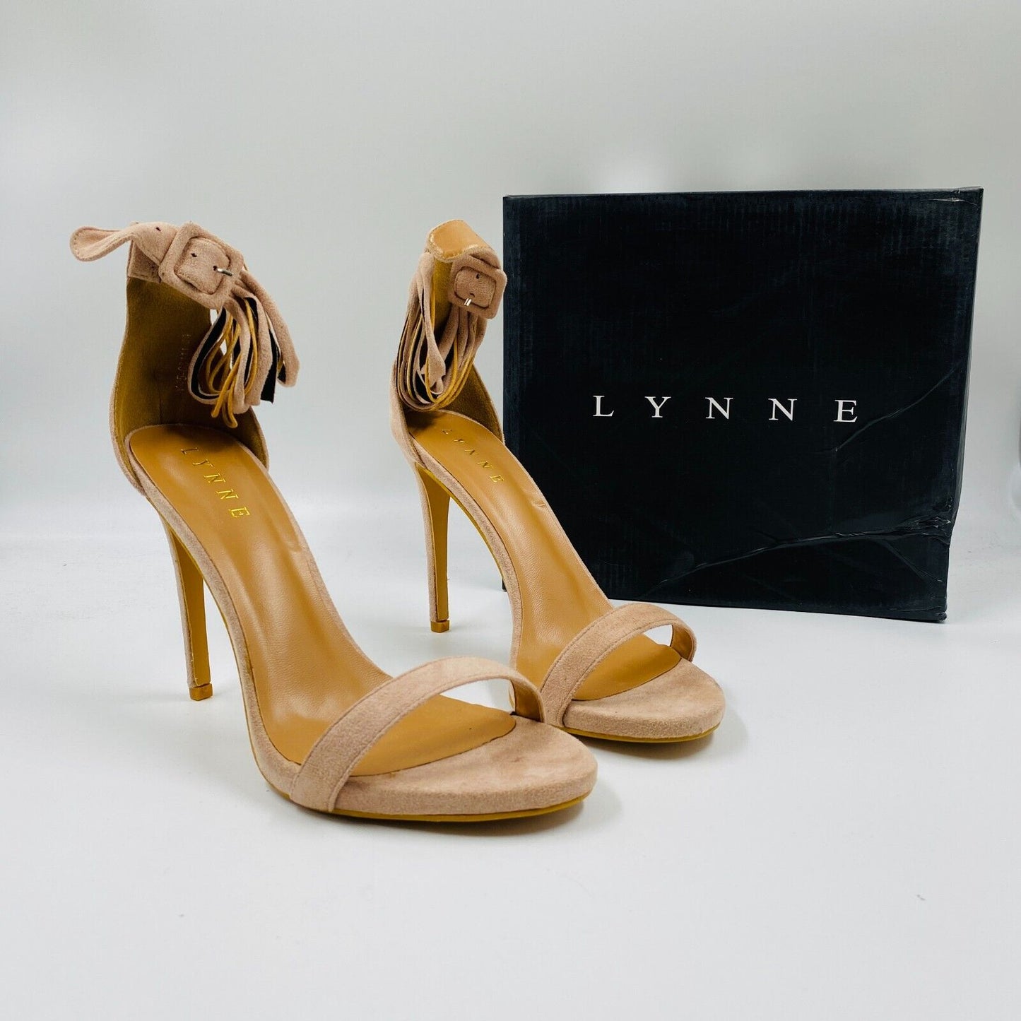 LYNNE Brown Women Leather Heels Shoes Size EUR 41 US 9.5 UK 7