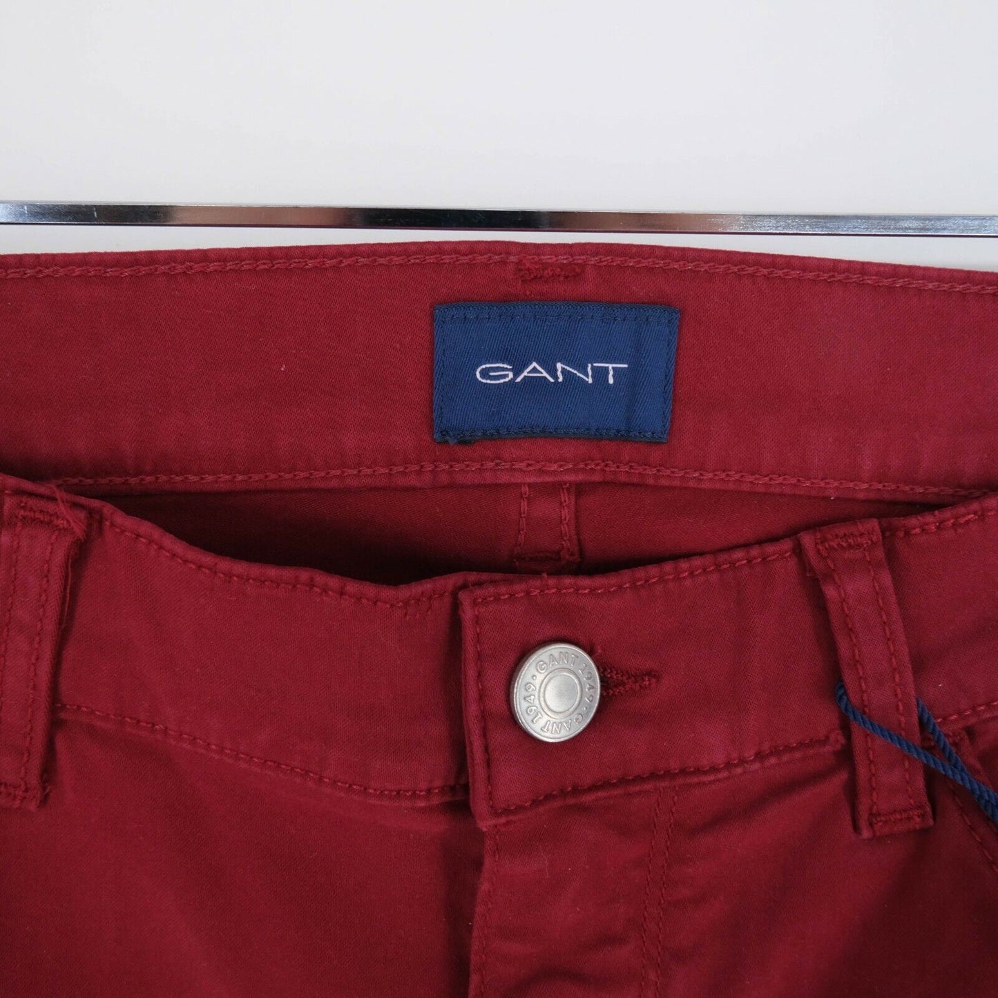 GANT Red Skinny Satin Jeans Size W31 L32