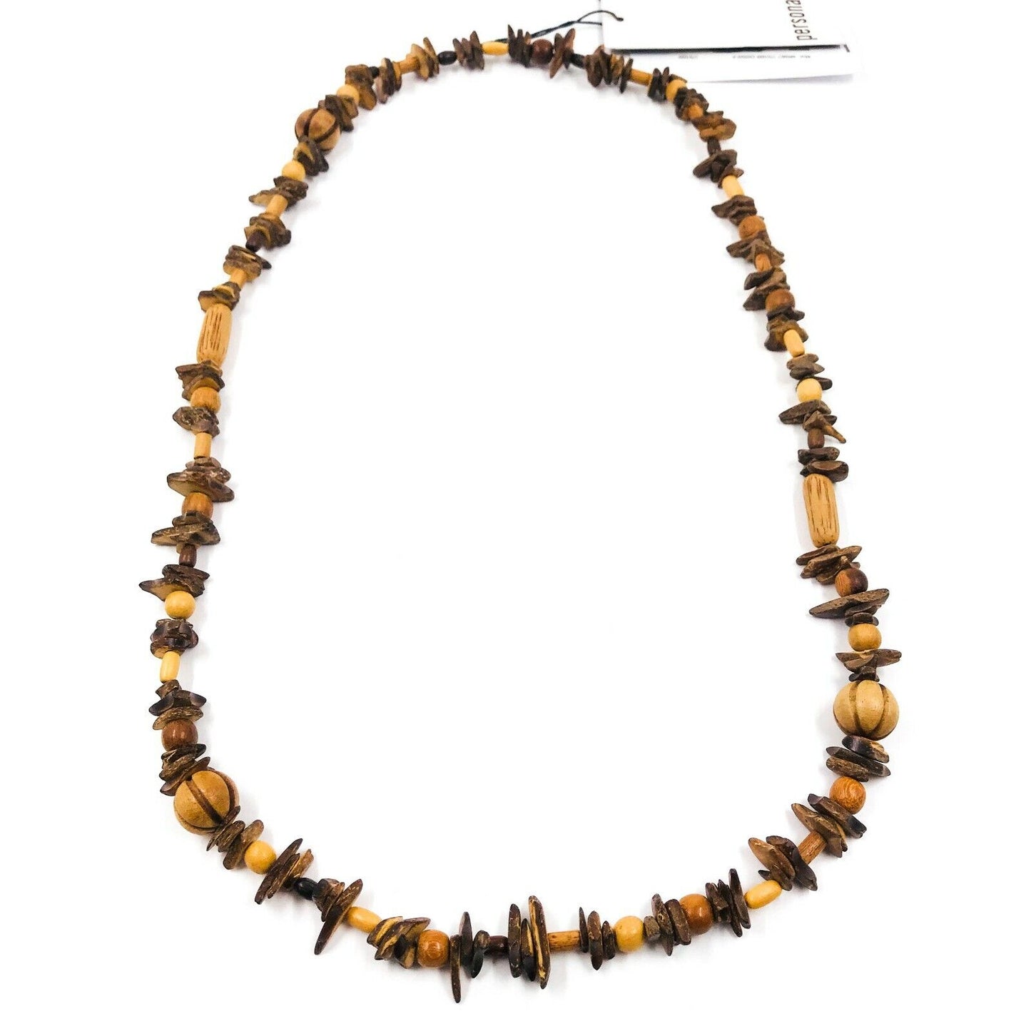 Persona Designer Brown Wooden Necklace