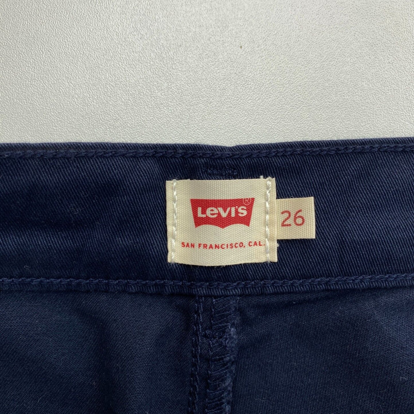 Levi`s Dark Blue Essential Chino Pants Trousers W26