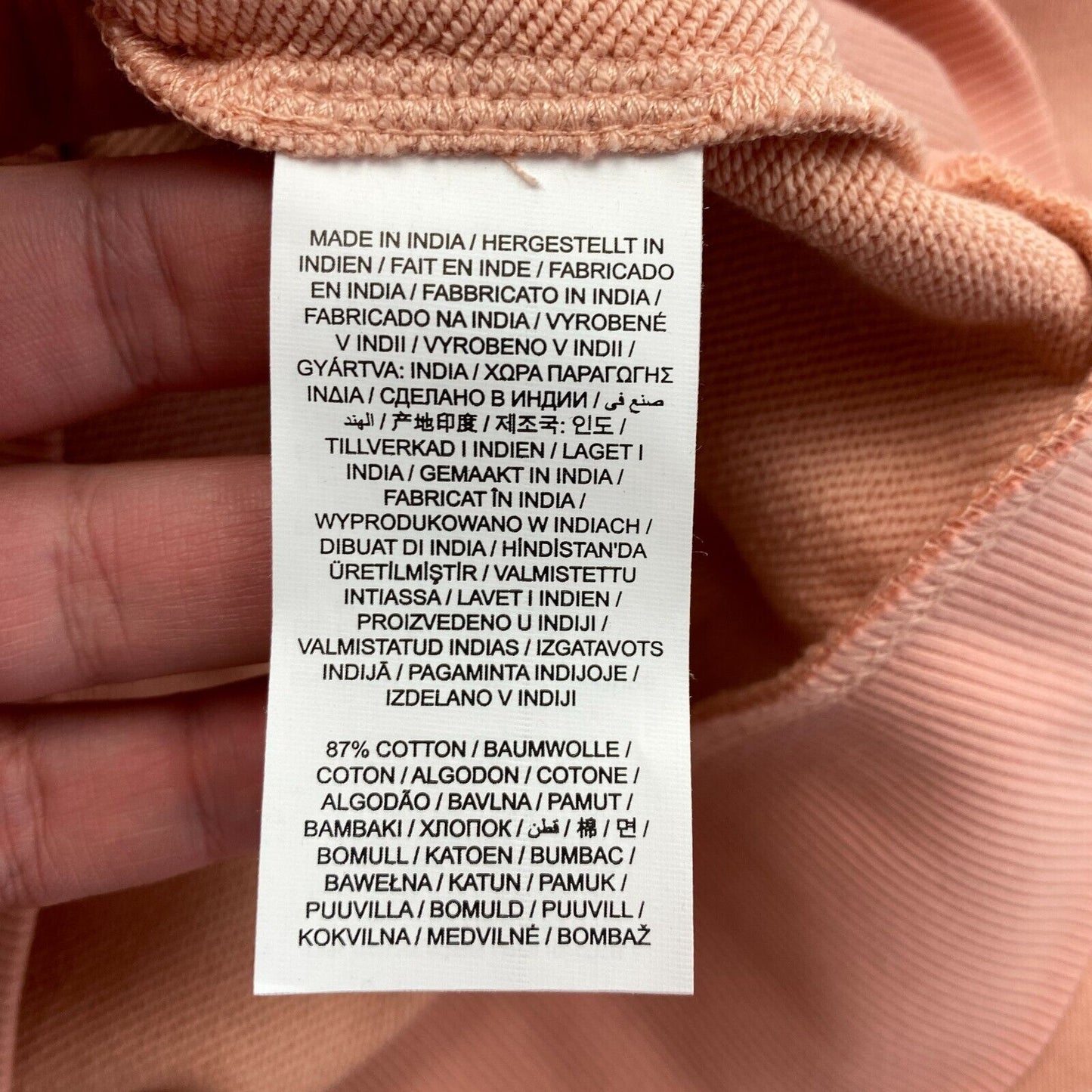 GANT Pink-Orange Tonal Archive Shield Rundhalspullover Pullover Größe XS