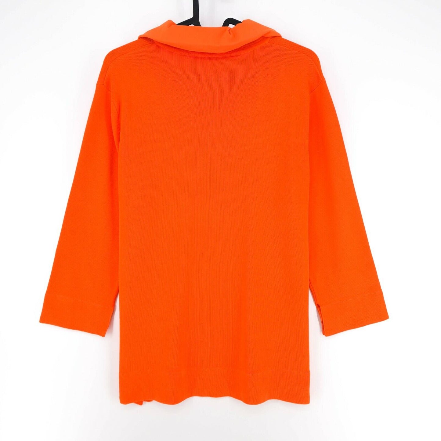 PERSONA Orange Zip Neck Sweater Jumper Size M