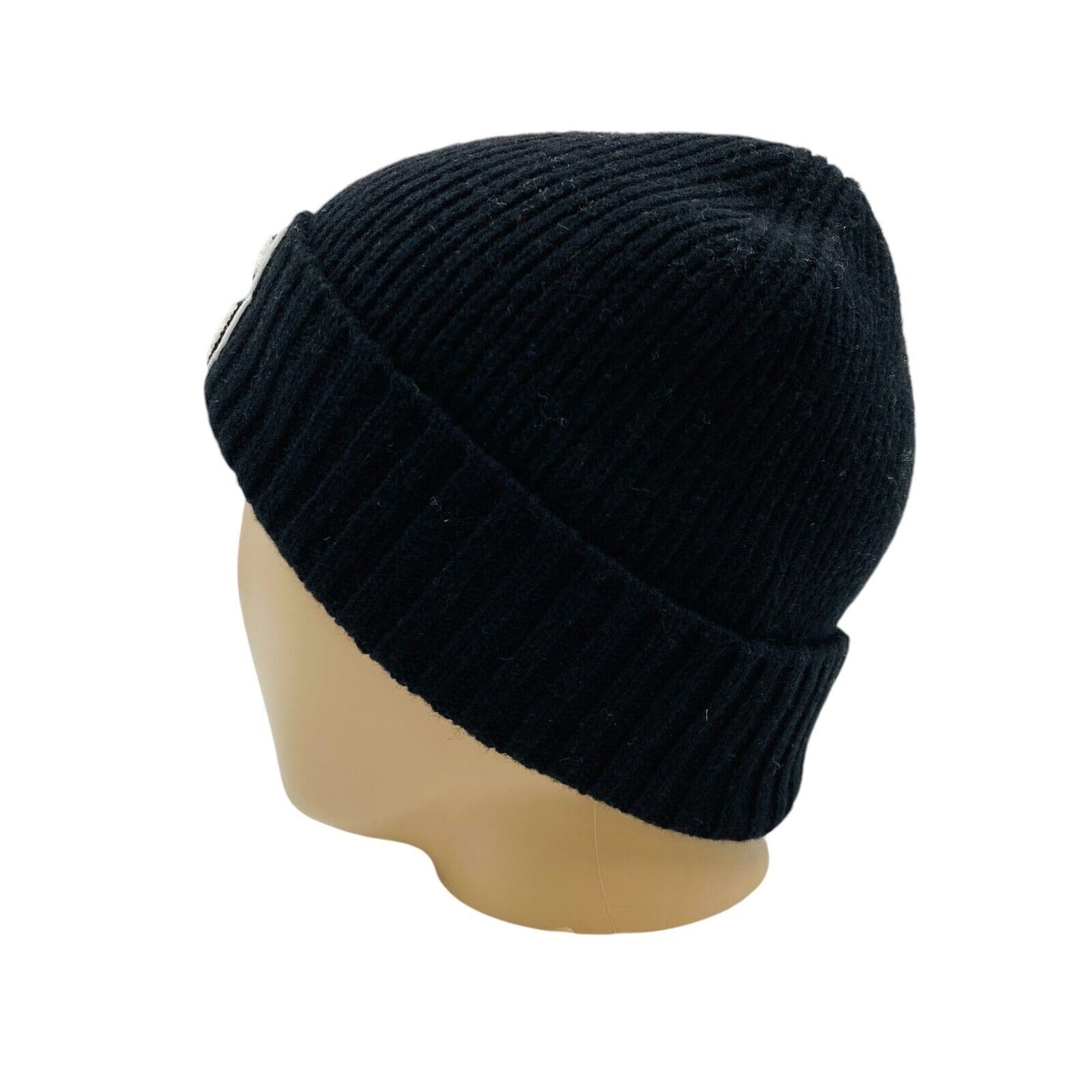 GANT Women Black Wool Blend Beanie Winter Hat One Size