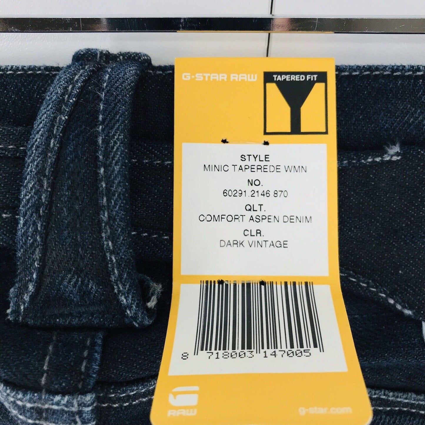 G-STAR RAW MINIC Women Dark Blue Tapered Fit Jeans W25 L34