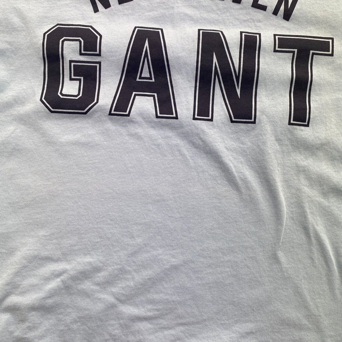 GANT Men Blue Logo Crew Neck Short Sleeves T Shirt Size S