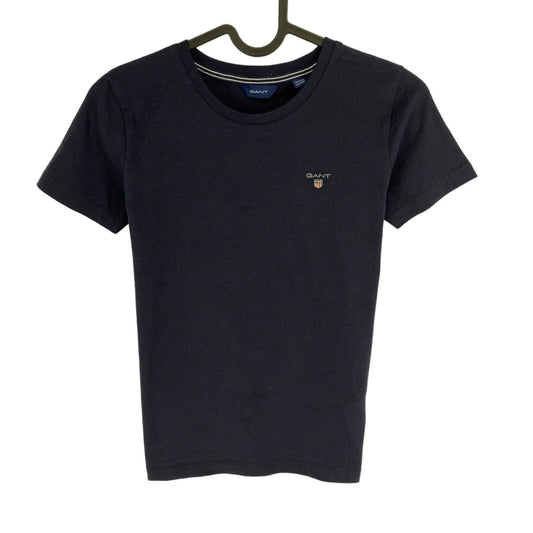 GANT Boys Navy Blue Original Crew Neck T-Shirt Size 9-10 Years 134/140 cm