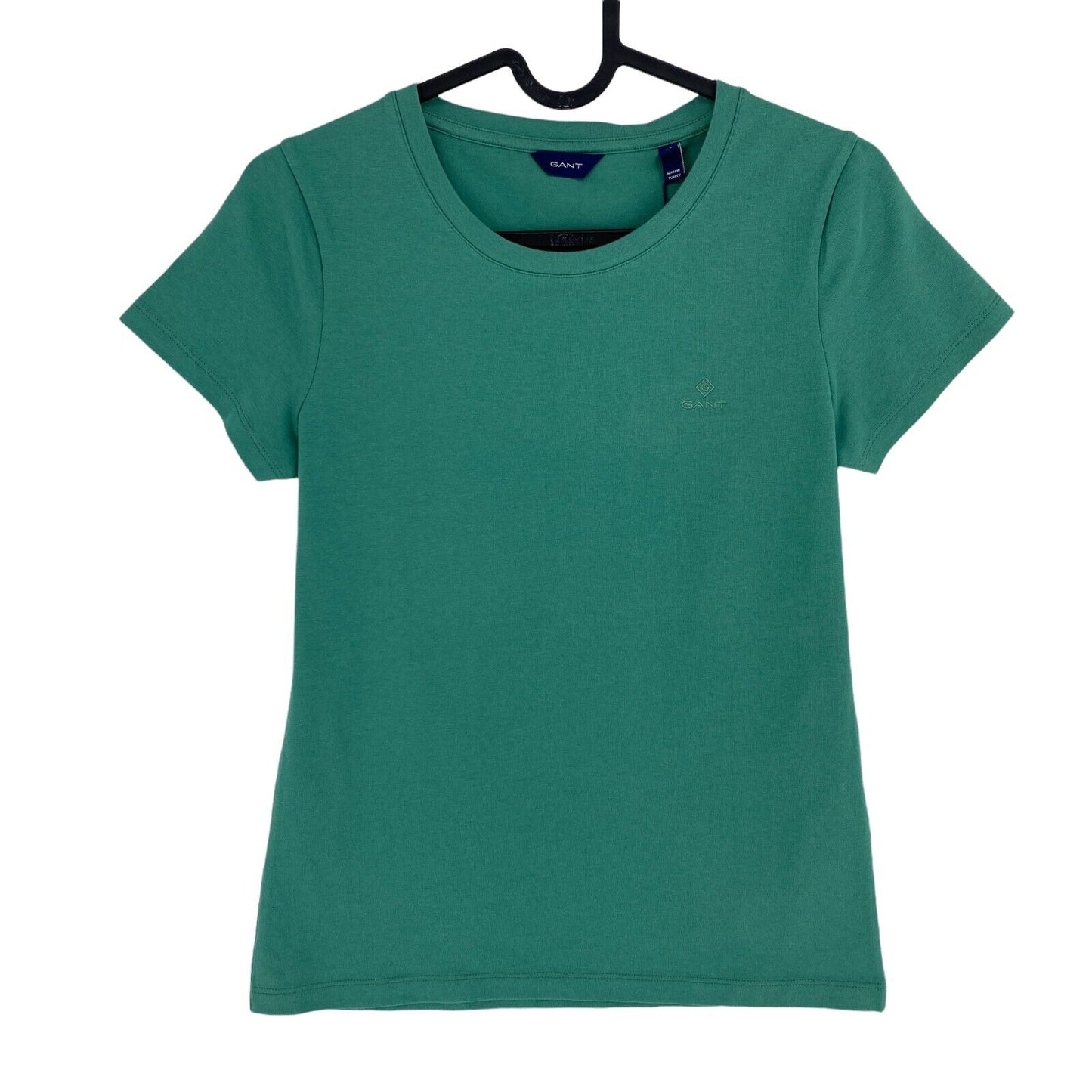 GANT Dark Green Cott/Ela Crew Neck T Shirt Size XS