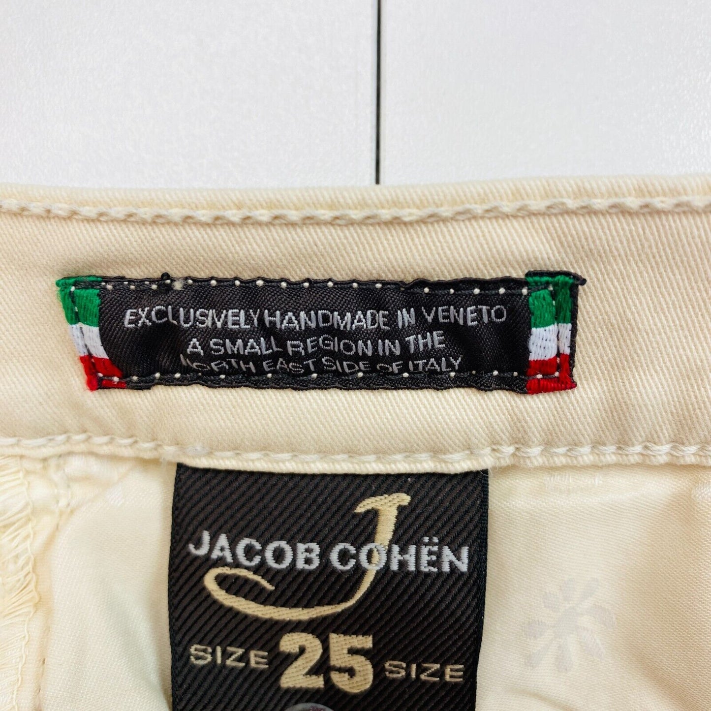 JACOB COHEN Damen Kimberly Beige Slim Fit Röhrenjeans Hose W25 L34