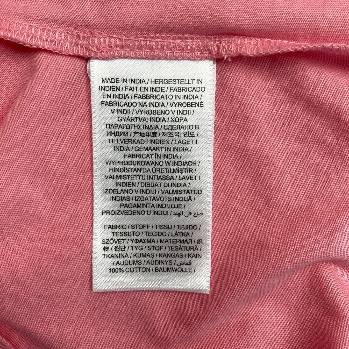 GANT Women Pink Tonal Archive Shield Crew Neck Short Sleeve T Shirt Size S