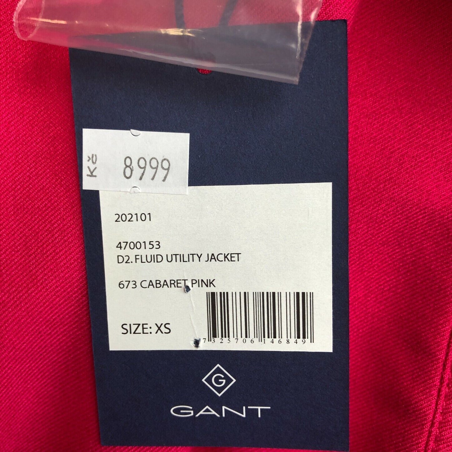 GANT Pink Fluid Utility Jacket Blazer Size XS