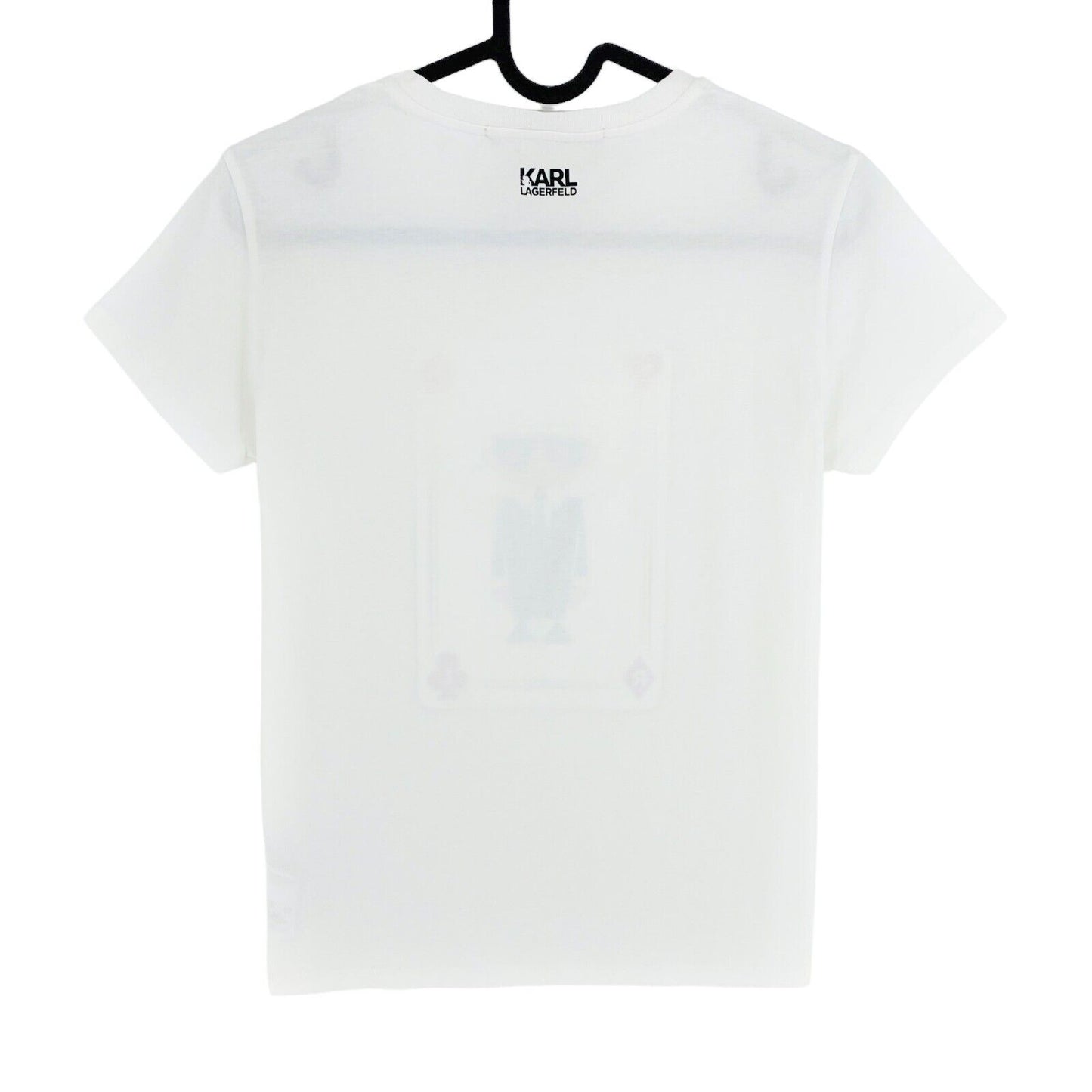 Karl Lagerfeld White Card Ikonik Karl Crew Neck T Shirt Size XS