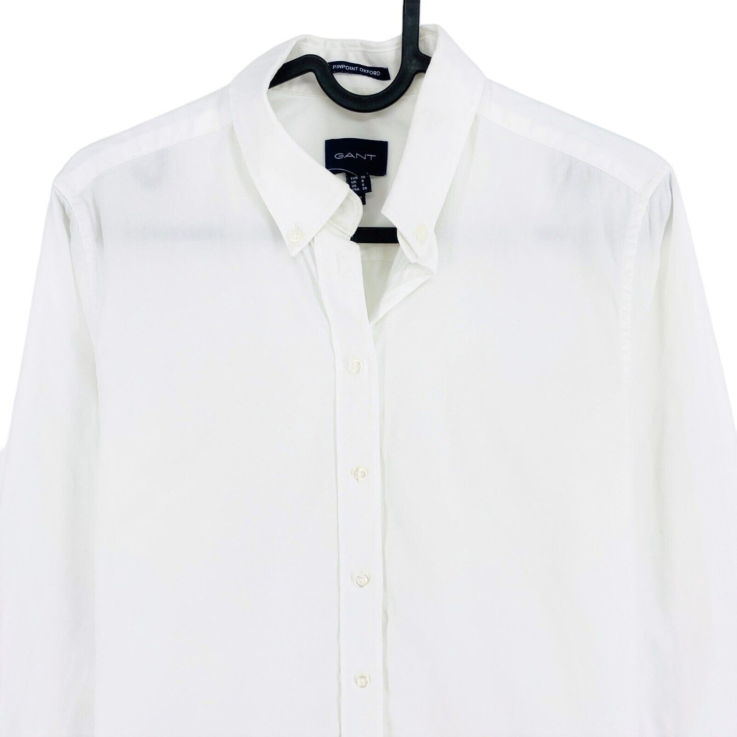 GANT White Pinpoint Oxford Shirt Size EU 36 UK 8 US 6