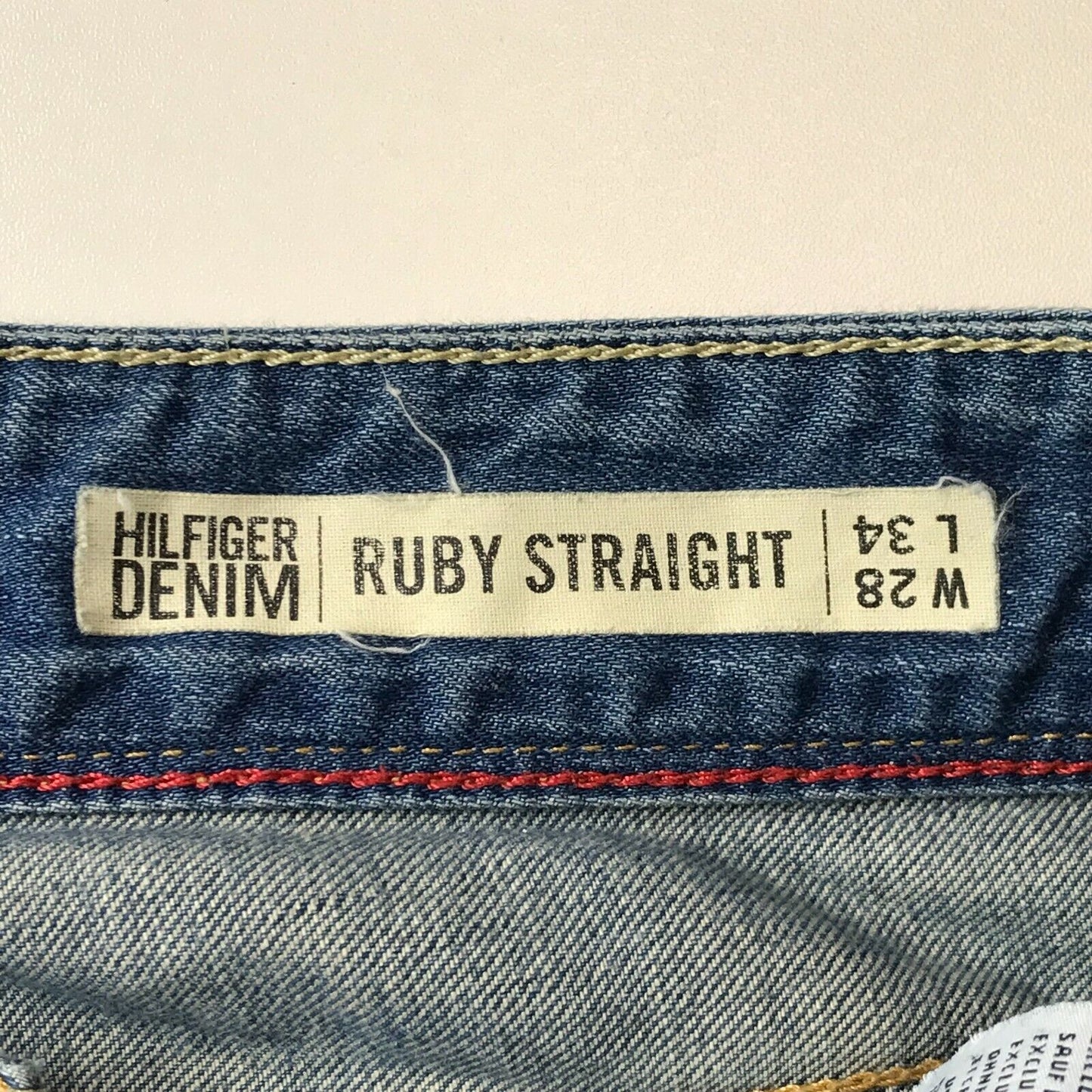 Tommy Hilfiger RUBY Women Blue Regular Straight Fit Jeans W28 L32