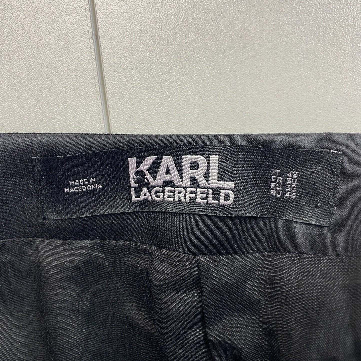 KARL LAGERFELD Jupe boucle à volants gris Taille EU 36 UK 8 US 6