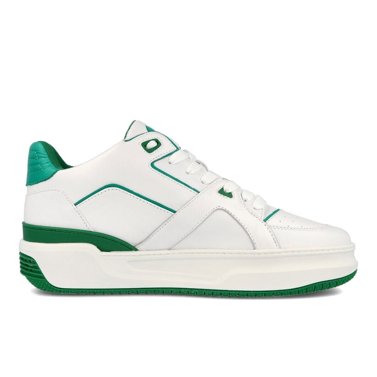 Just Don Basketball Courtside Lo White Green Sneakers Shoes EUR 39 UK 5.5 US 6.5