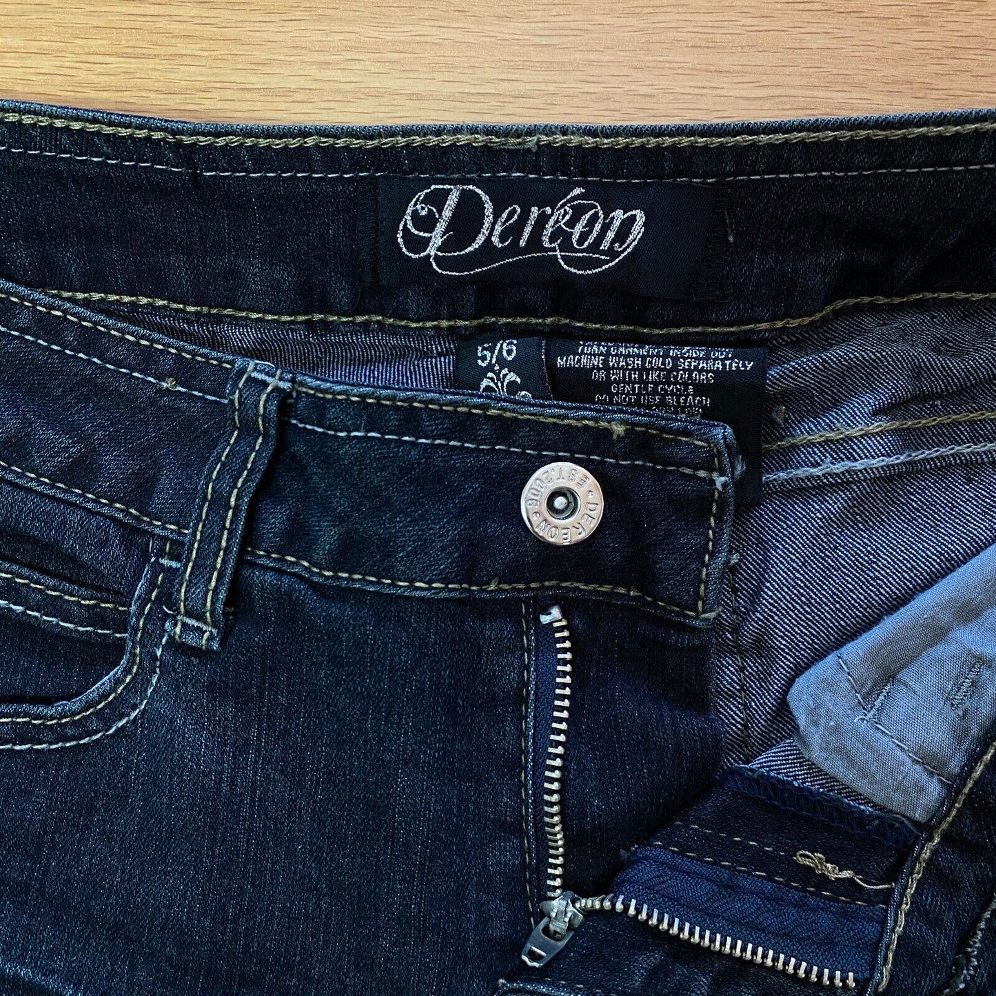 UVP €108 DEREON Dunkelblaue Skinny Fit Jeans Gr. 5/6 W28