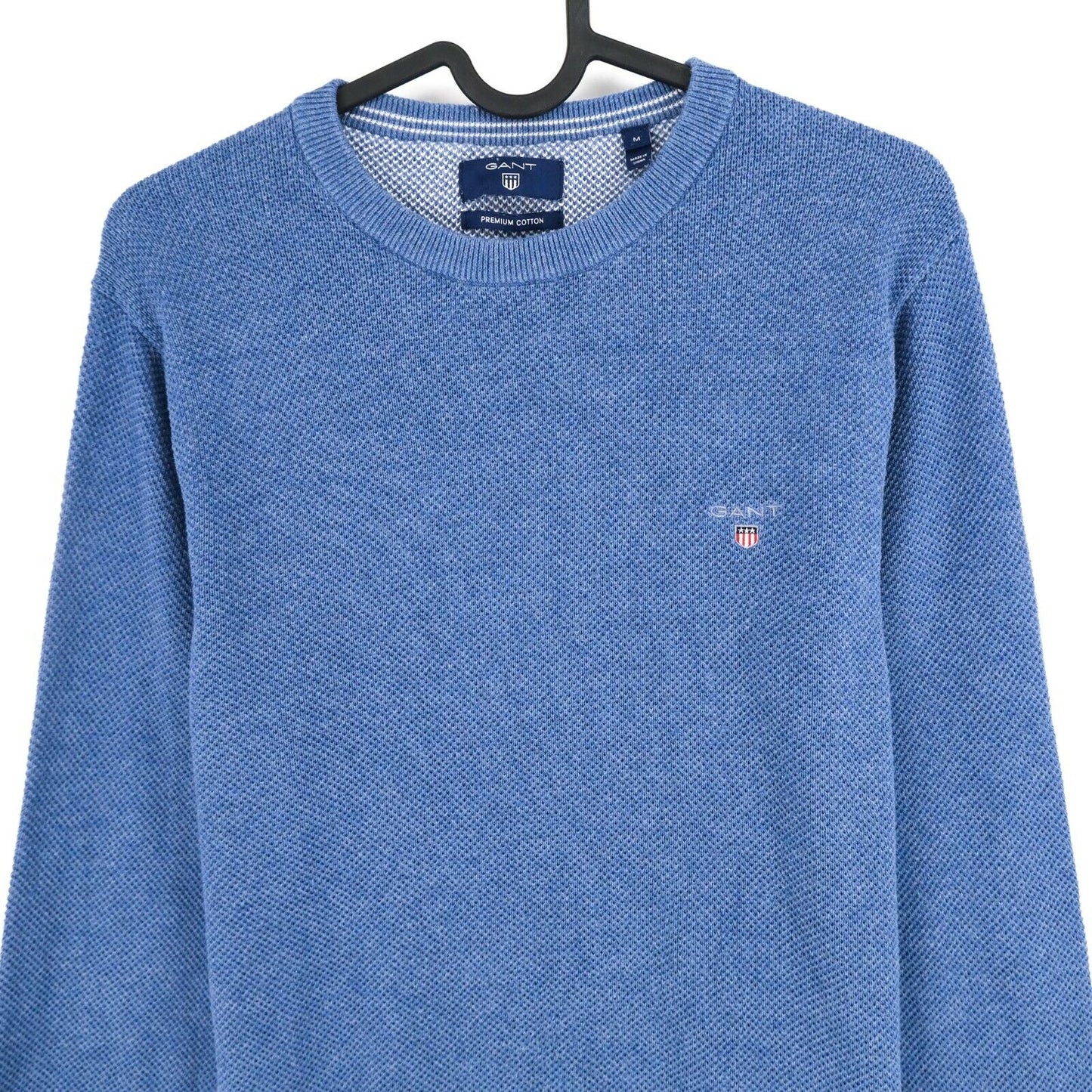 GANT Blue Crew Neck Original Sweater Jumper Size M