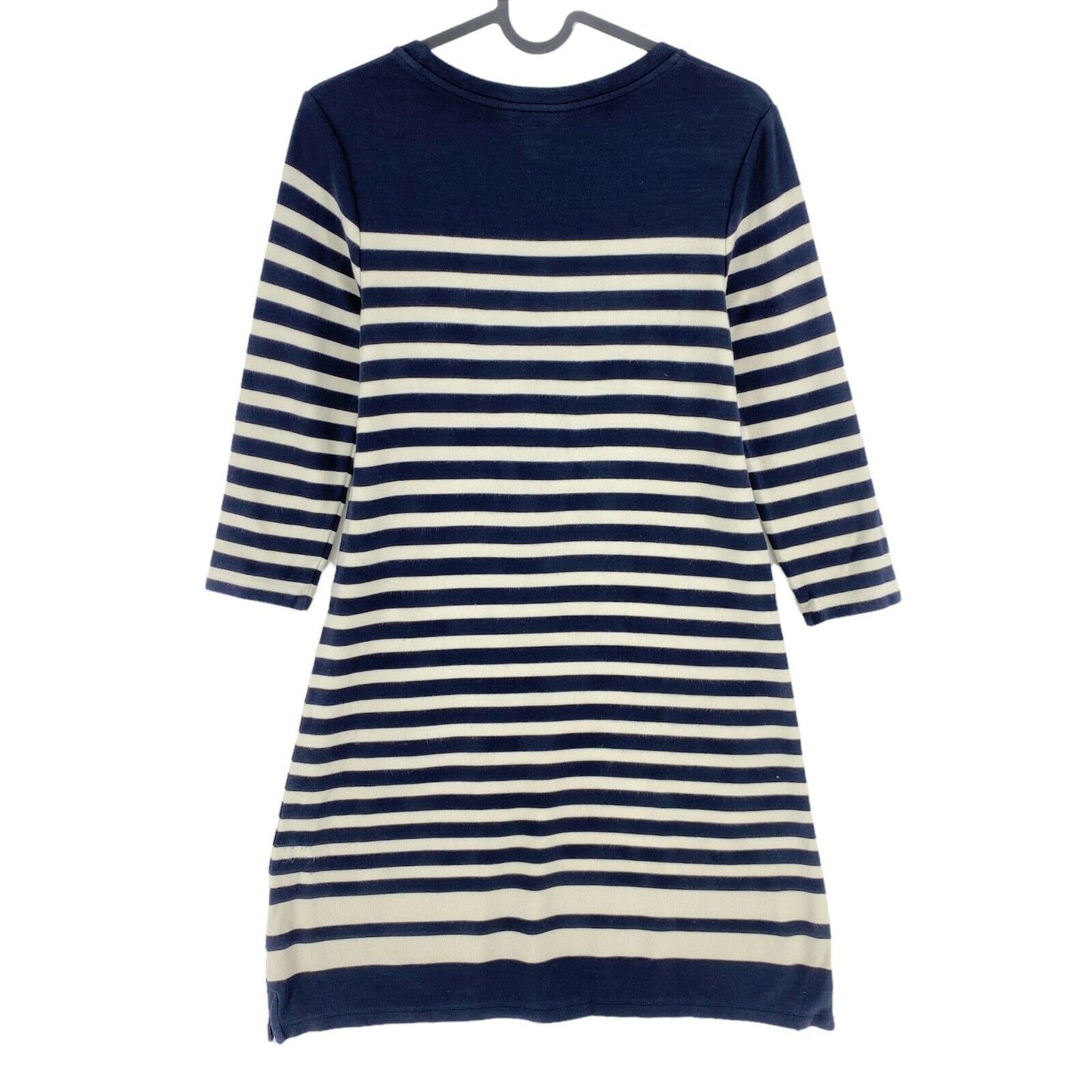 GANT Navy Blue Striped Crew Neck Long Sleeves  A Line Dress Size XS