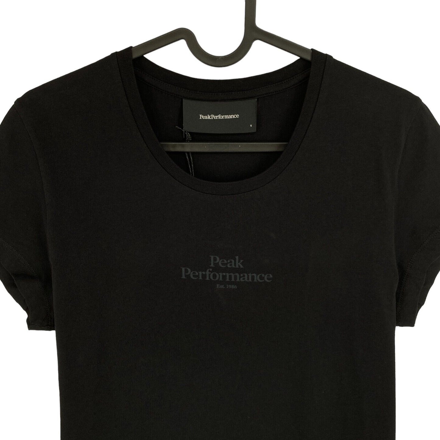 Peak Performance T-Shirt Original Light, Rundhalsausschnitt, Schwarz, Größe S