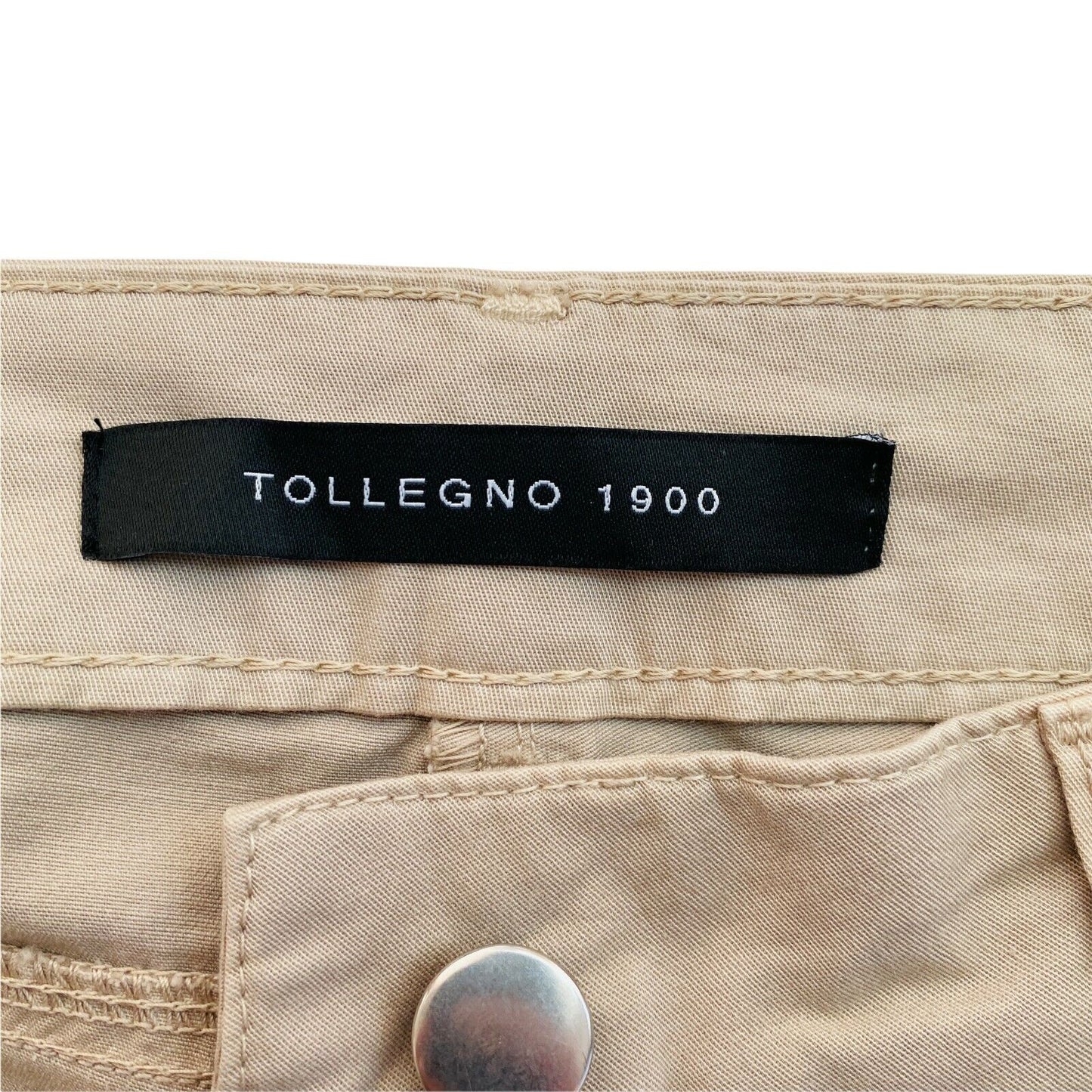 TOLLEGNO 1900 Light Brown Bermuda Shorts Size 38 W25