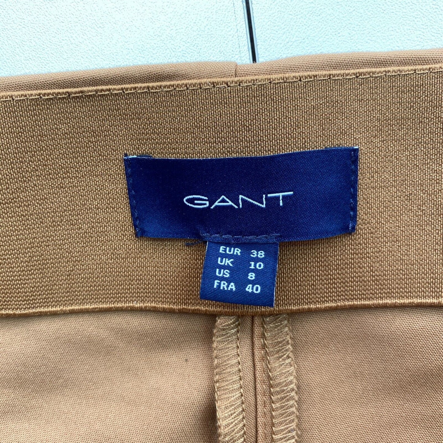 GANT Brown Pintuc Slacks Pants Trousers Size EU 38 UK 10 US 8