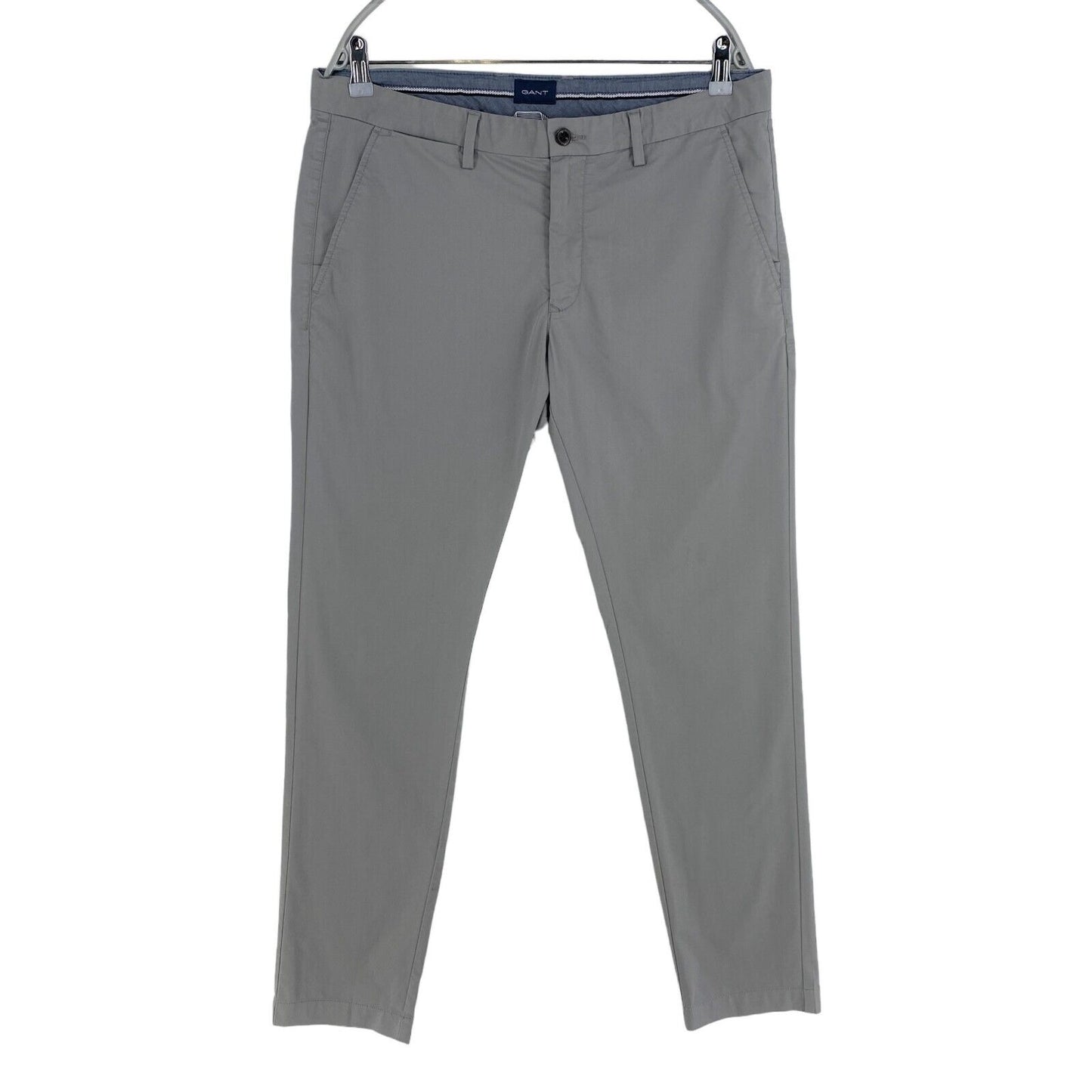 GANT Graue Halden Slim Chinohose Hose W35 L32