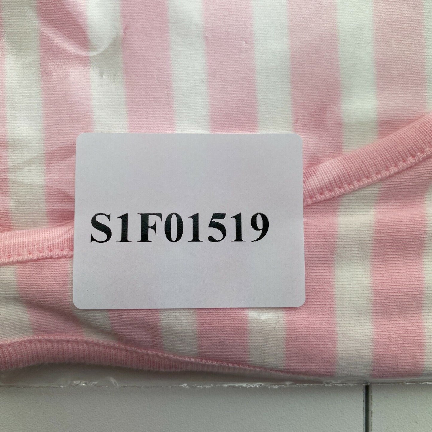 GANT Pink Striped 1x1 Rib Tank Top Size L