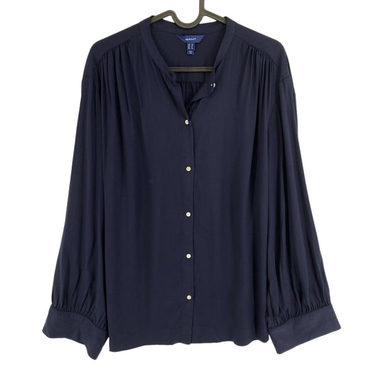 GANT Blouse à revers large bleu marine Taille EU 38 UK 10 US 8