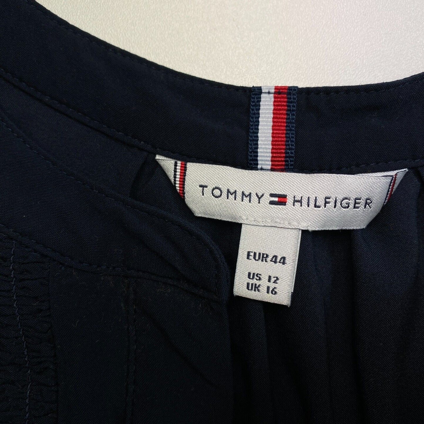 TOMMY HILFIGER Women Navy Blue Flared Dress Size EU 44 UK 16 US 12