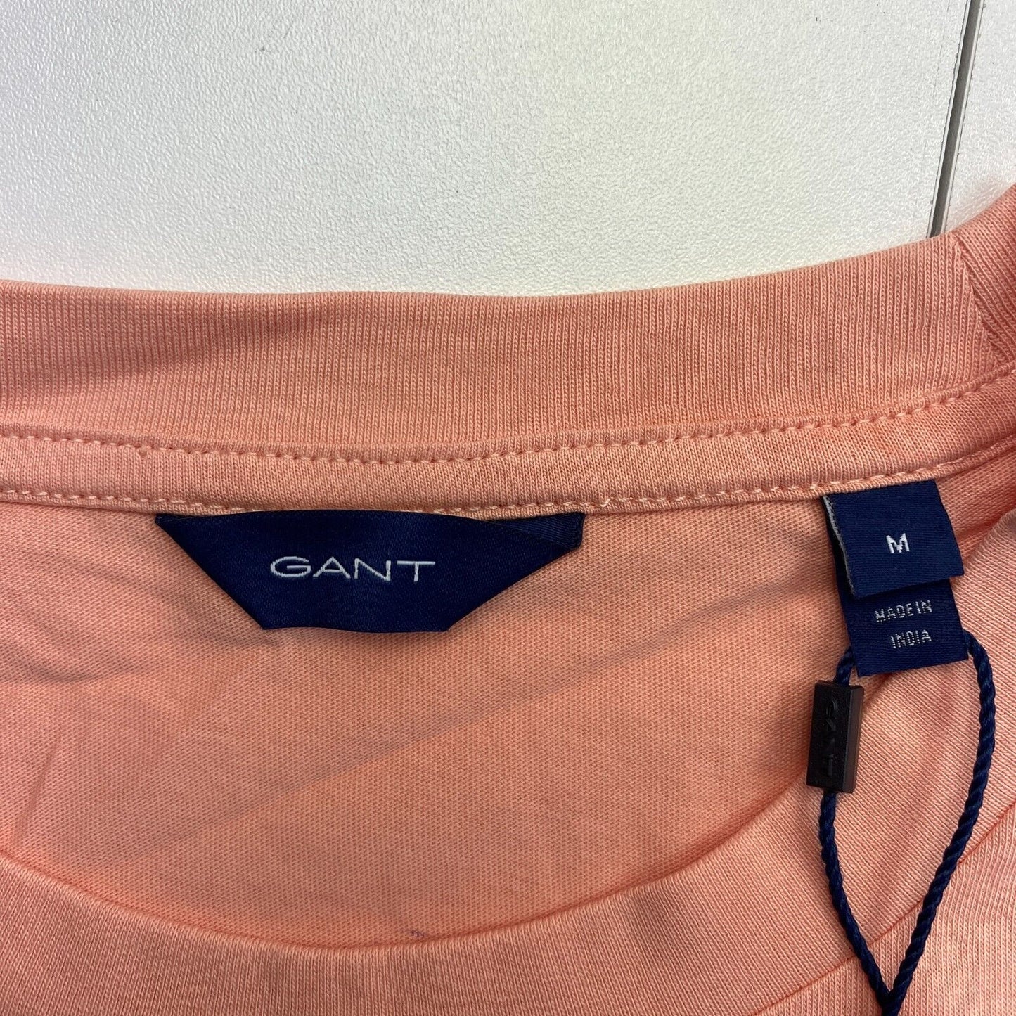 GANT Pinkish Orange Tonal Archive Shield Crew Neck T Shirt Size M