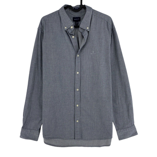 GANT Greyish Blue Regular Fit Shirt Size L 41/42 16.5