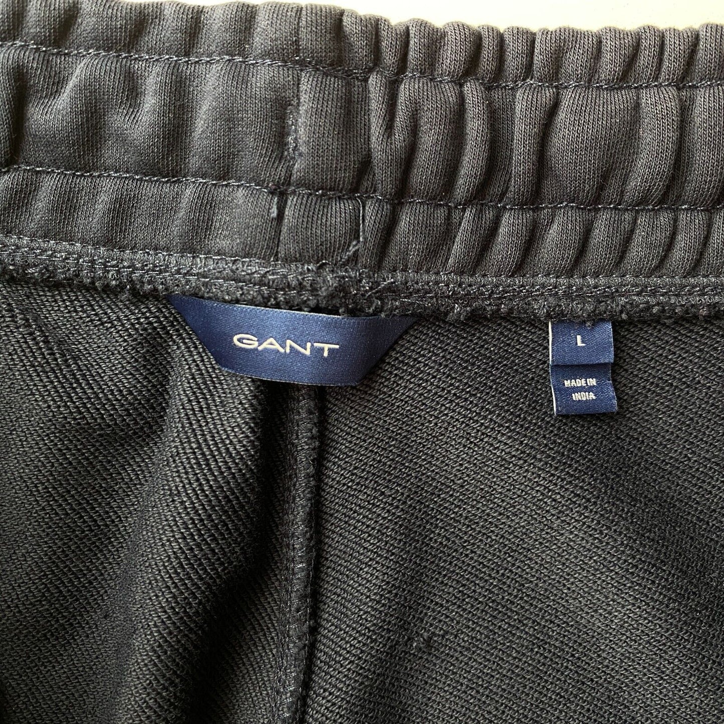 GANT Pantalon de survêtement à revers coupe régulière bleu foncé Taille L